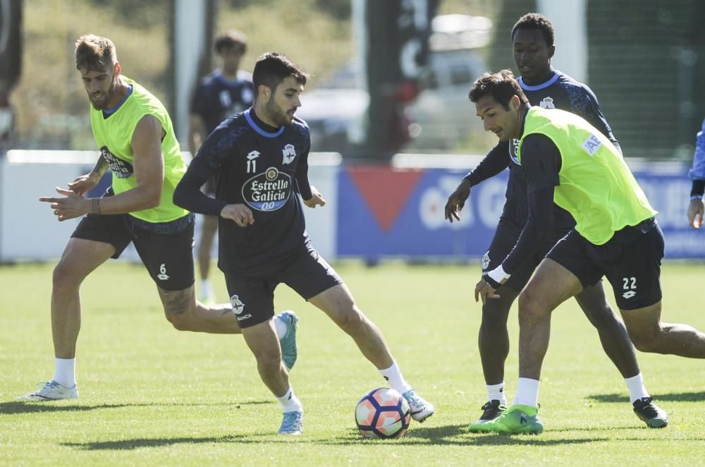 Pedro Mosquera, Juanfran y Sidnei continúan al margen del grupo.