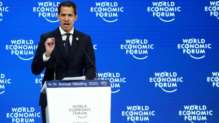 Guaidó, en el Foro de Davos: &quot;Solos no podemos contra el chavismo&quot;