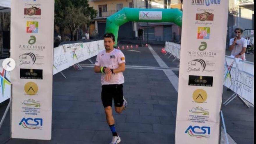 Iván Penalba se corona y bate el récord en el volcán Etna