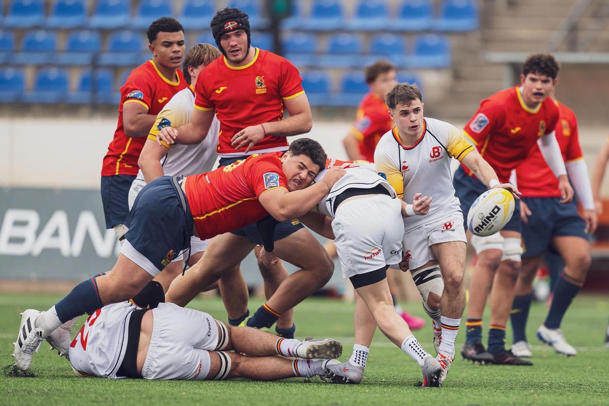 Álvaro Rueda, en uno de los partidos del europeo.