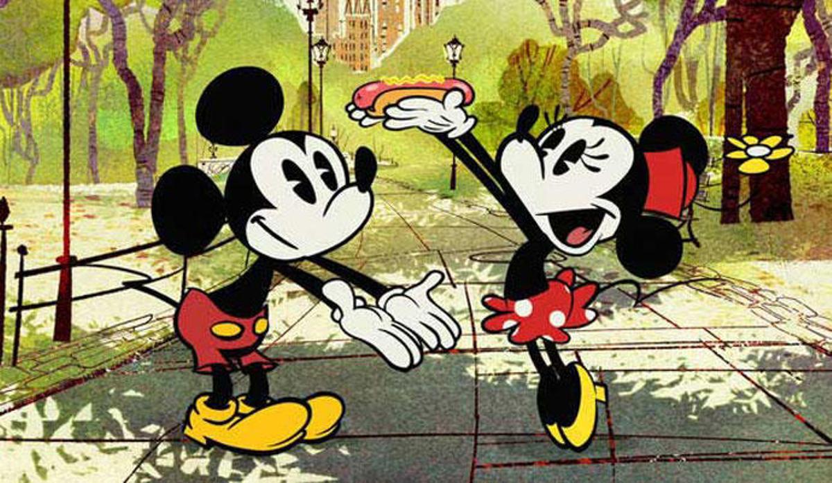 Mickey y Minnie Mouse