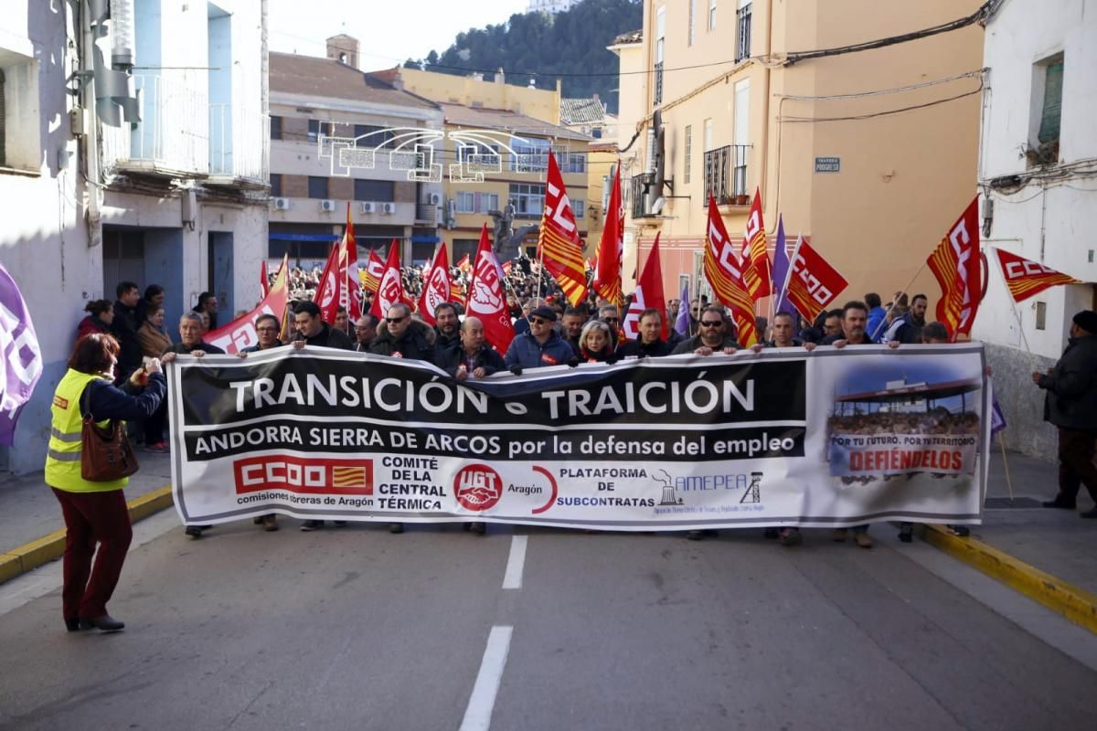 Manifestación en Andorra por una transición justa