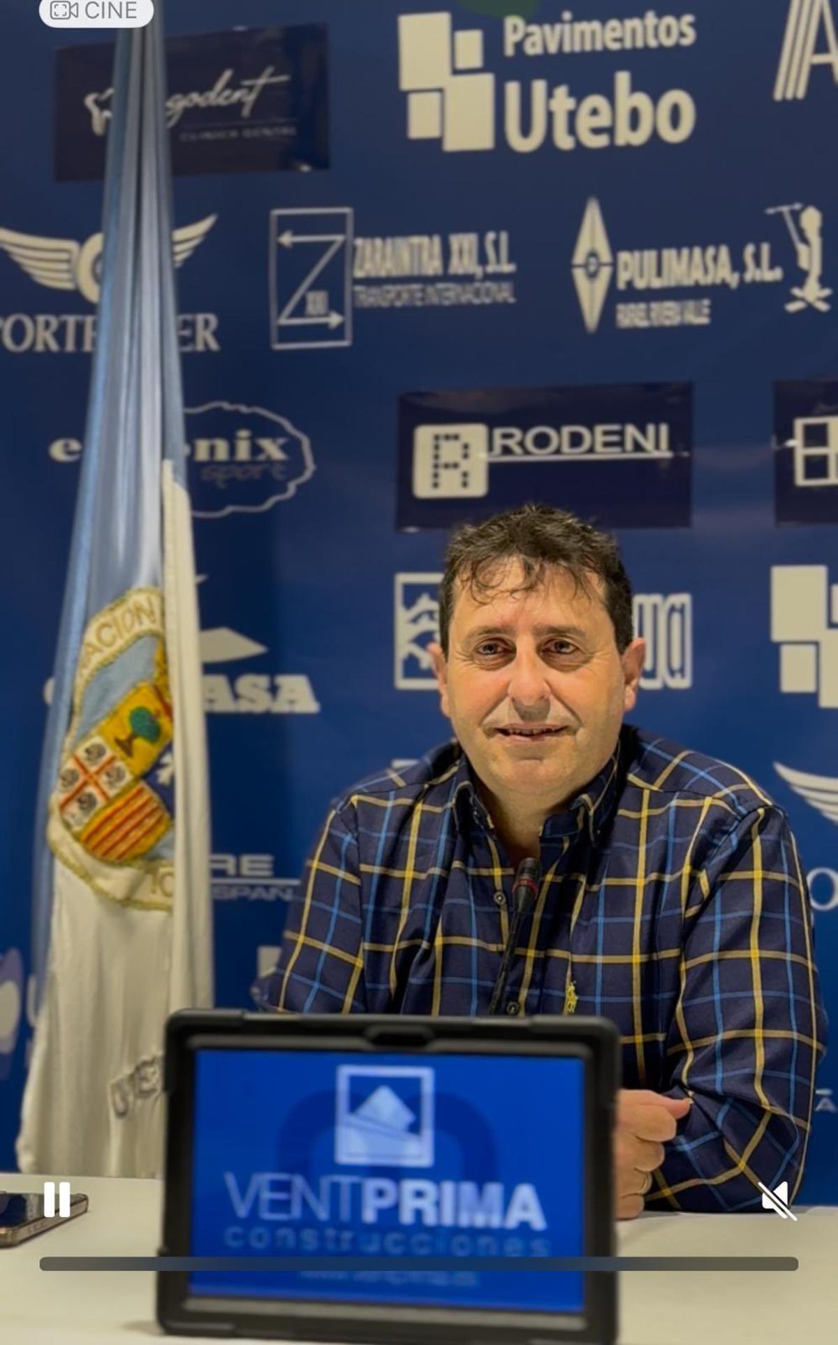 Alfonso Orcajo, presidente del Utebo desde 2021.