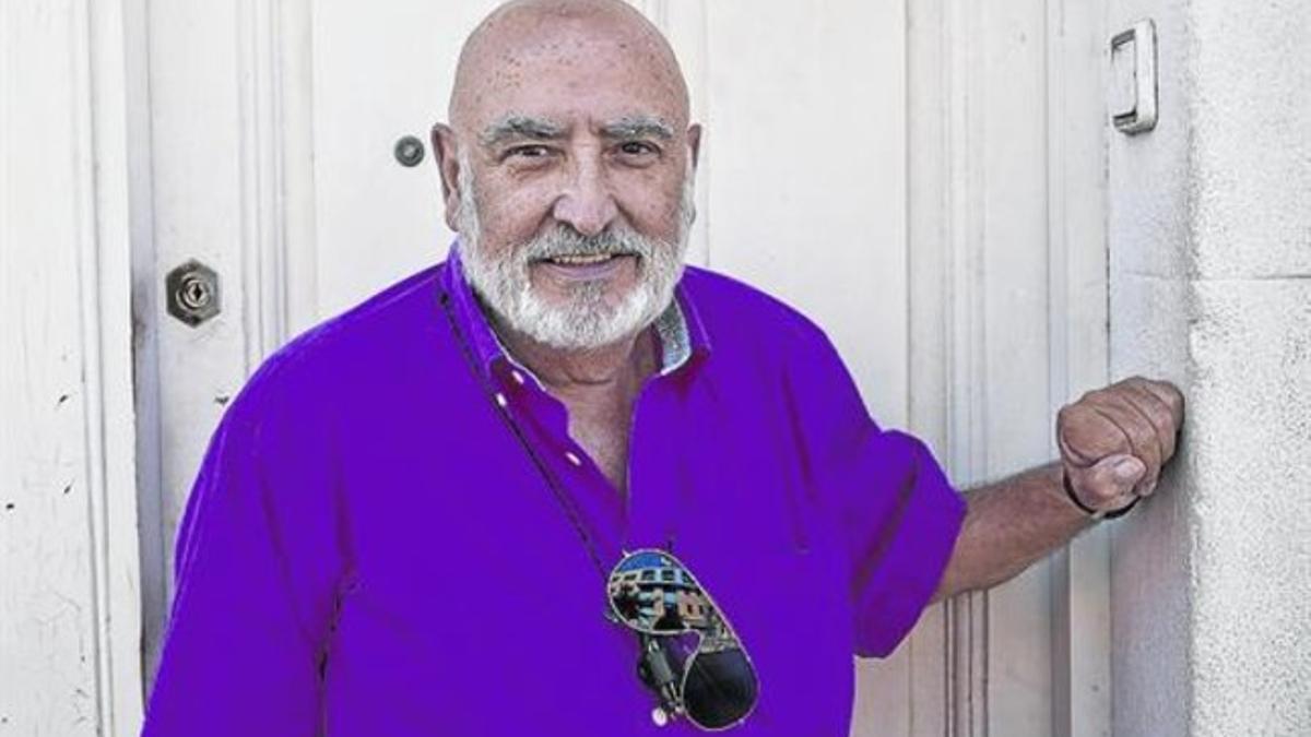 Peret, durante la entrevista que concedió a EL PERIÓDICO, antes de su concierto en la Mercè del año pasado.