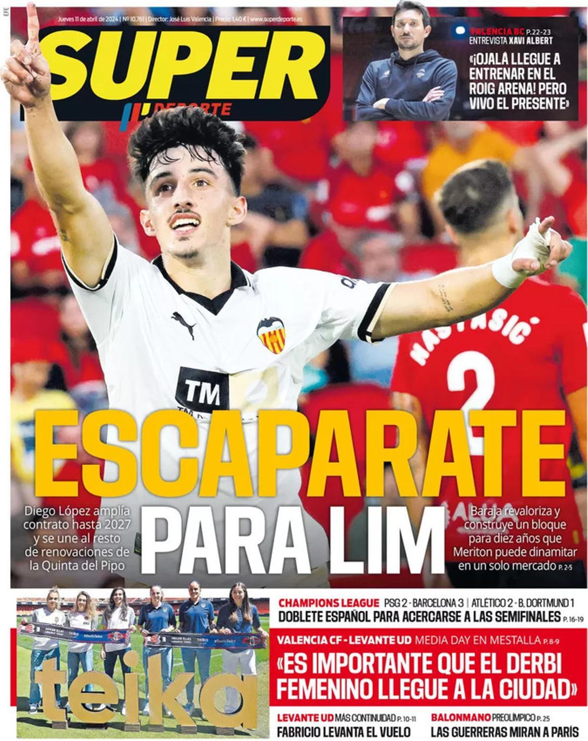 Las portadas de los periódicos deportivos de hoy, jueves 11 de abril Las portadas de los periódicos deportivos de hoy, jueves 11 de abril