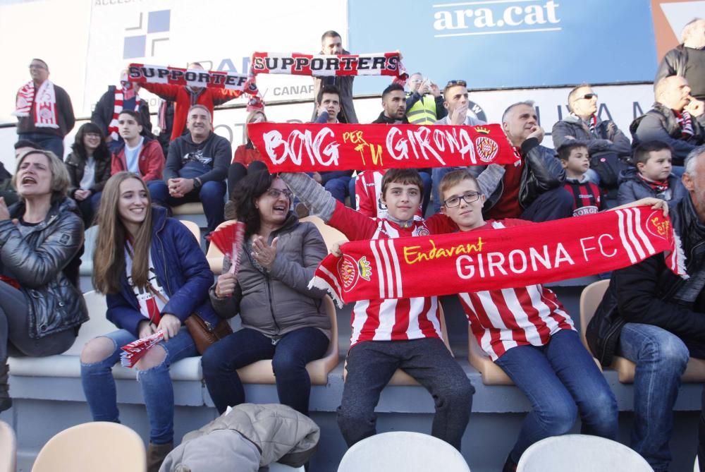 L'afició del Girona FC a Reus.
