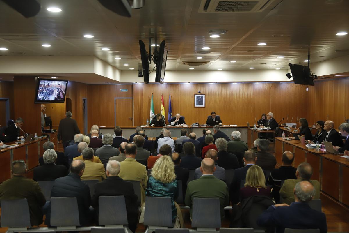 Vista de la sala donde se está juzgado el caso Astapa.