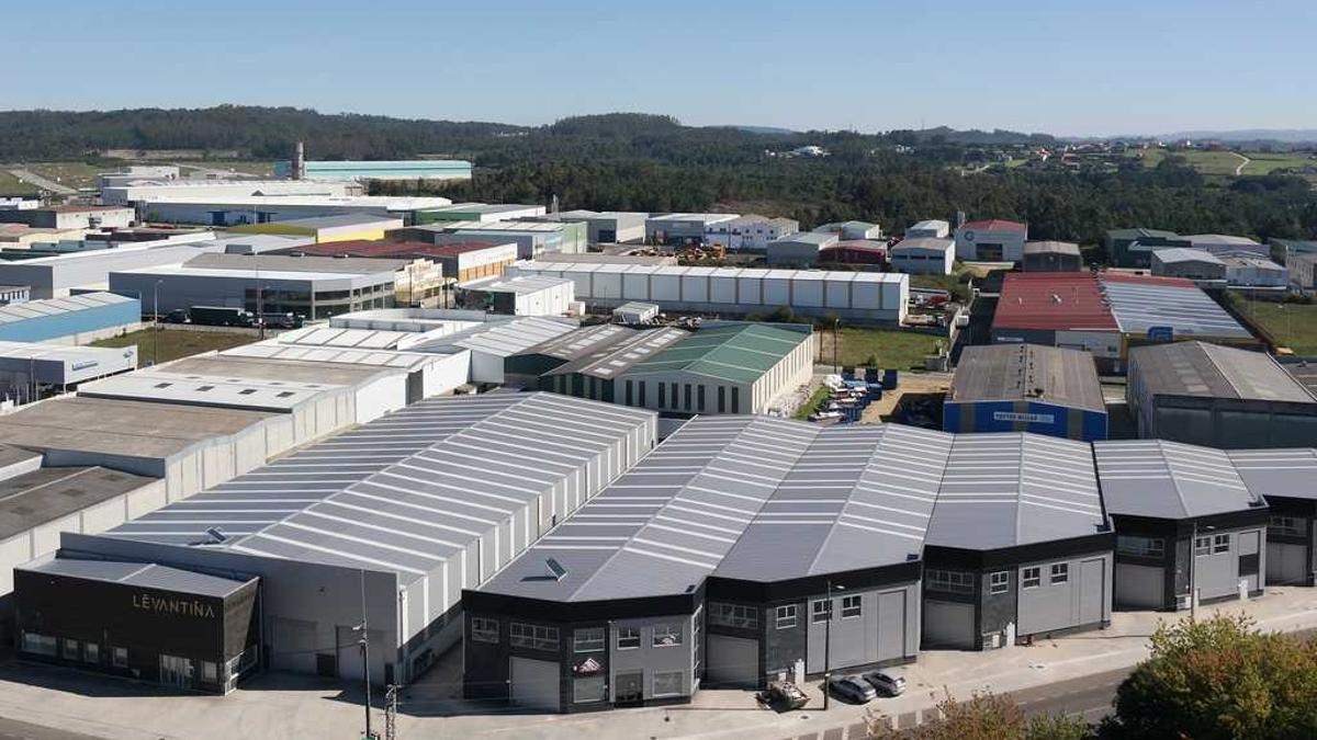 Polígono empresarial de Bértoa, en Carballo.