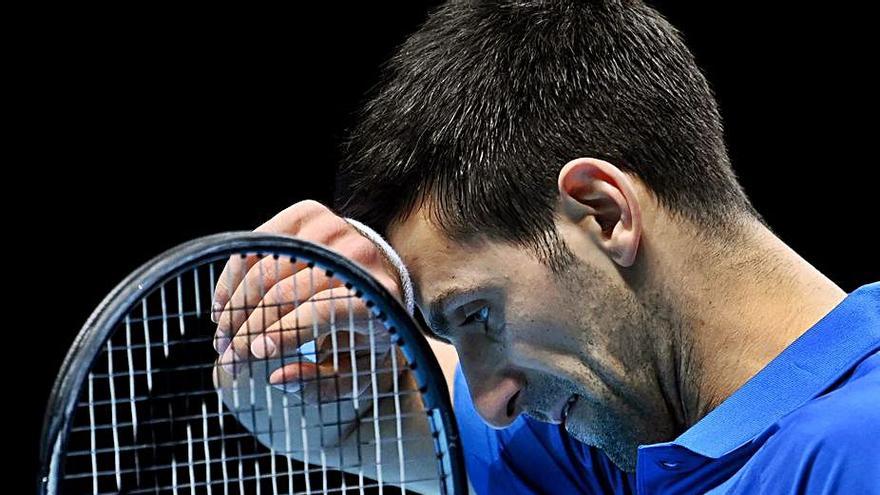 Djokovic, durante el partido contra Zverev. |  // ANDY RAIN