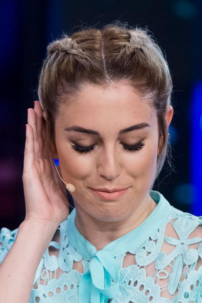 Blanca Suárez en 'El Hormiguero' con un recogido de dos trenzas