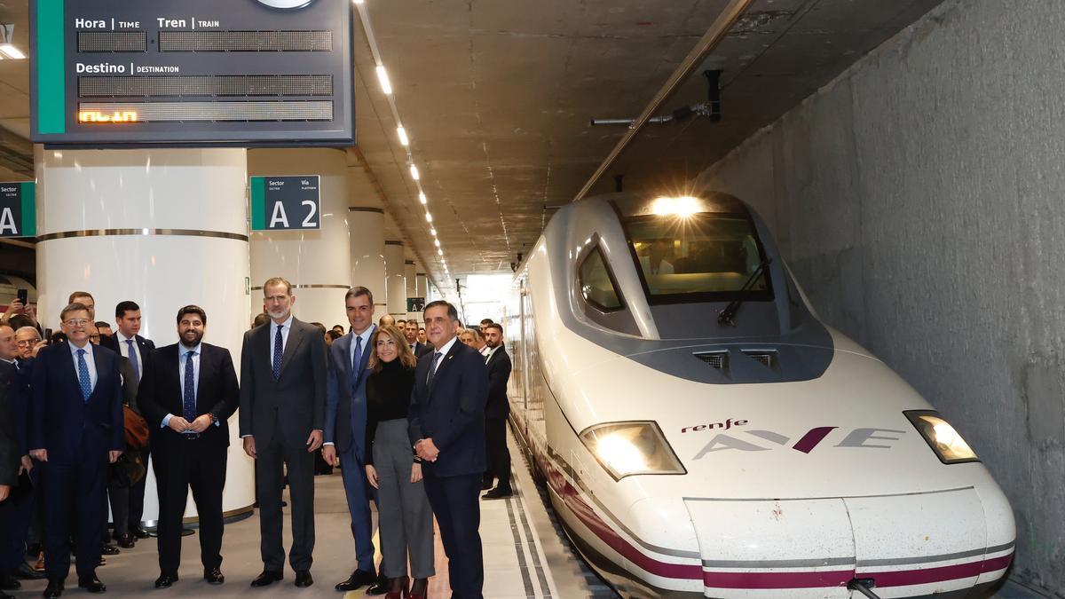 Inauguración de la línea de Alta Velocidad Madrid-Murcia.