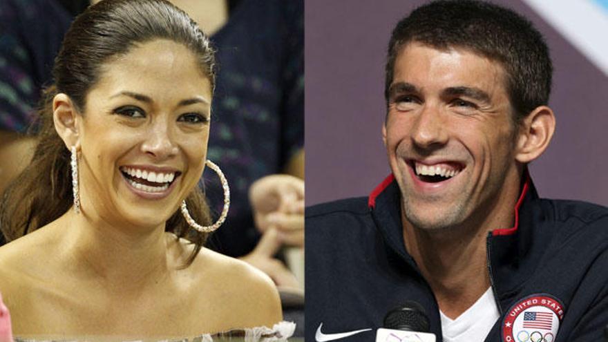 Nicole Johnson y Michael Phelps.