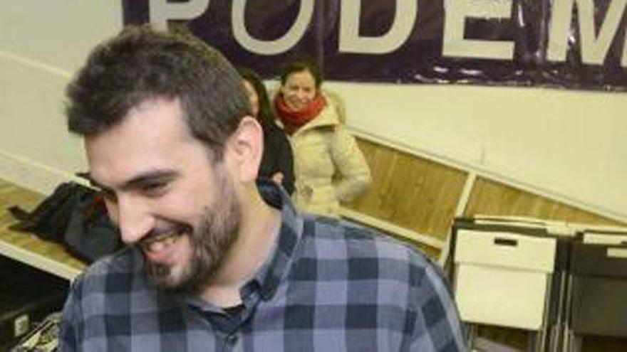 Breogán Riobóo, líder de Podemos en Galicia.