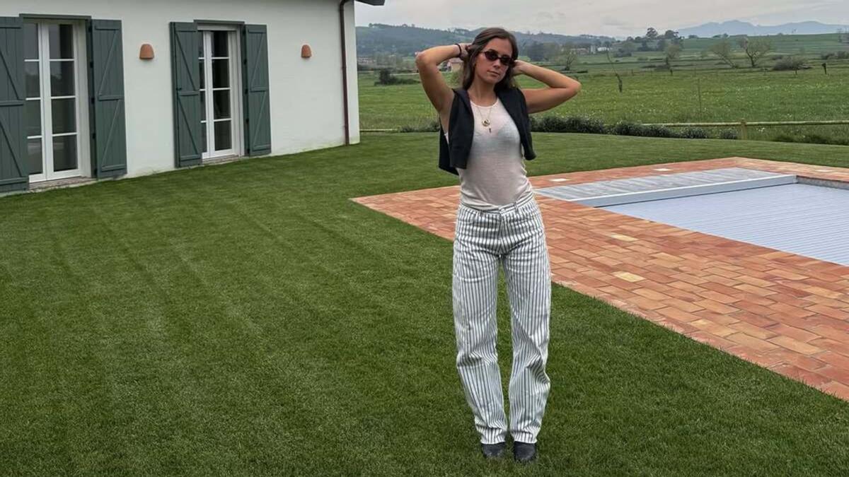 María Pombo con un look primaveral en Casa Vaca