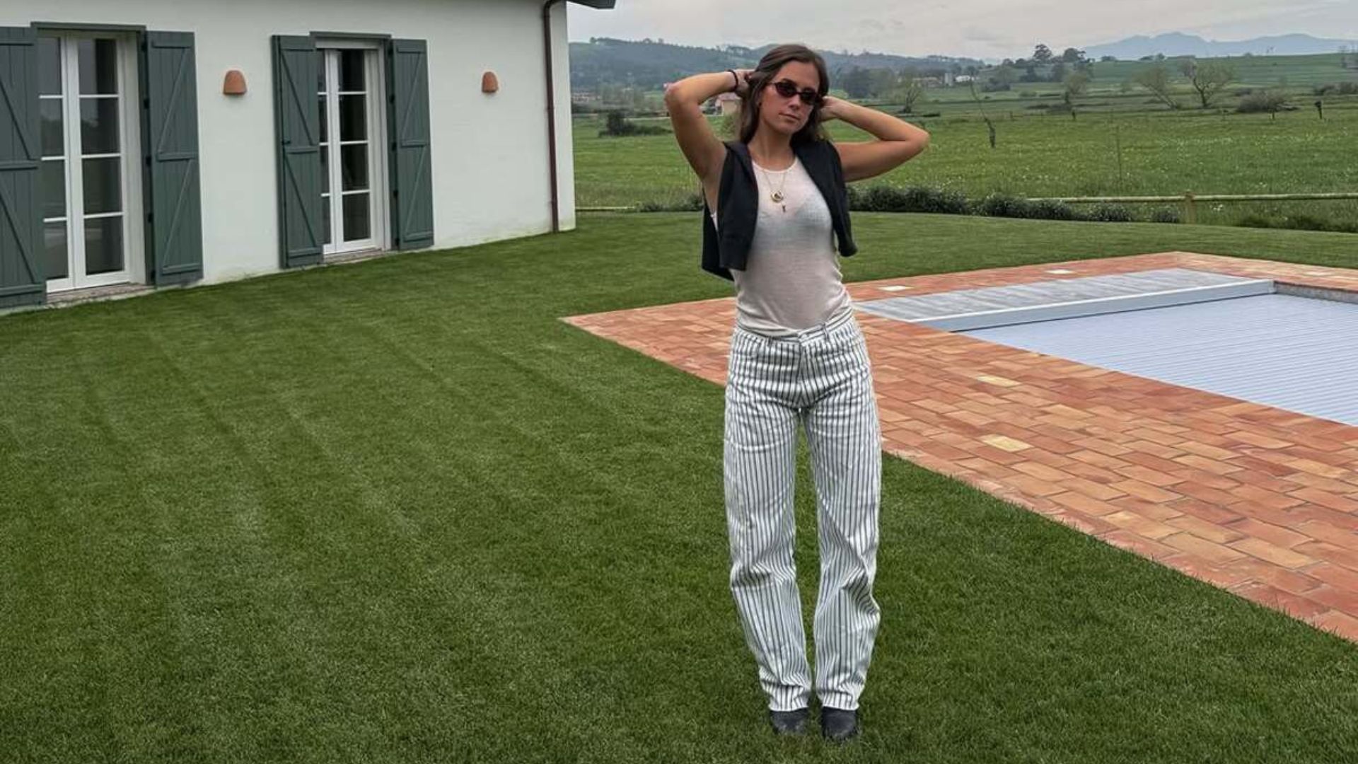 María Pombo con un look primaveral en Casa Vaca