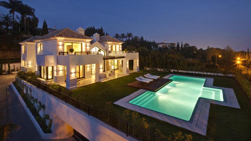 Una de las viviendas lujosas de Sierra Blanca en Marbella.