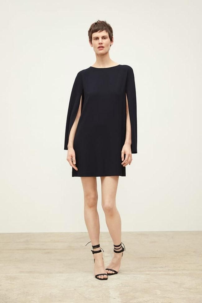 Vestido capa de Zara para una invitada perfecta