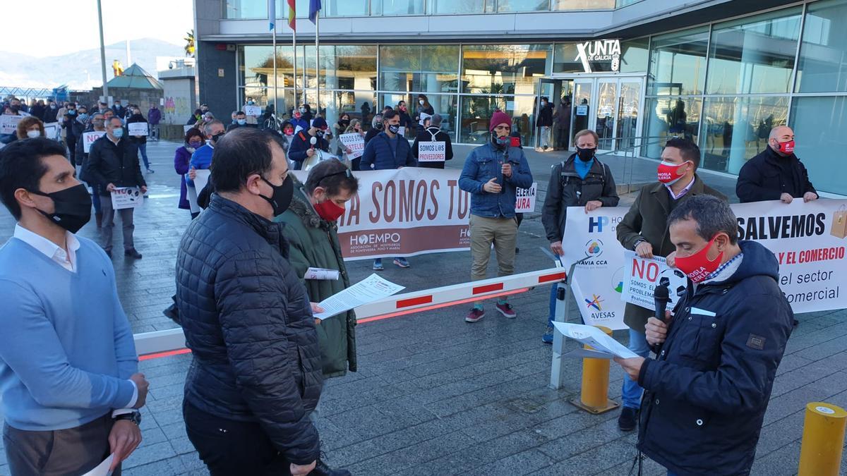 Hosteleros y comerciantes de Vigo vuelven a exigir un rescate ante la Xunta, el Concello y la Diputación