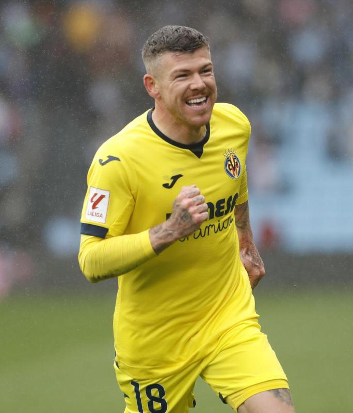 Alberto Moreno, en un partido con el Villarreal en 2024