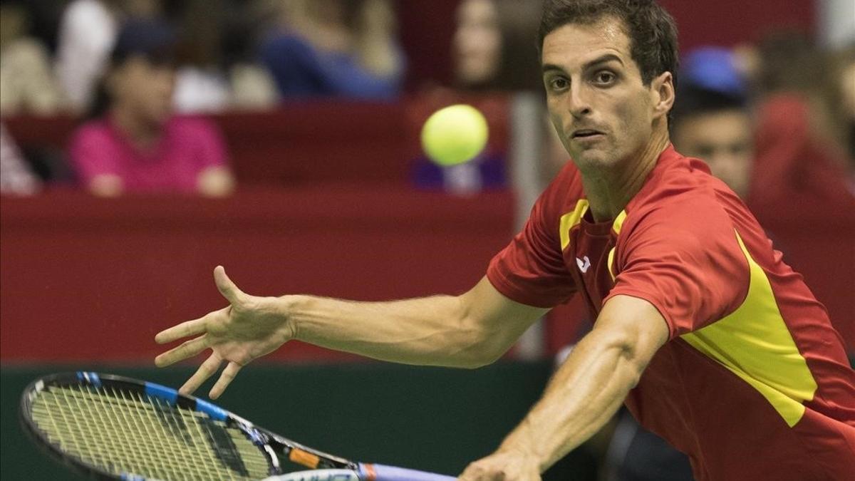 Albert Ramos durante el partido.