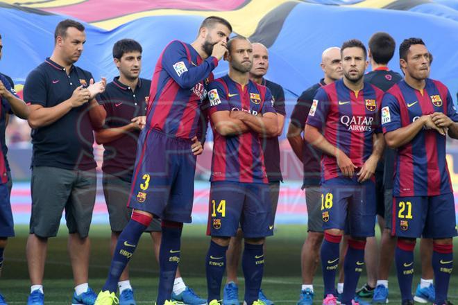 Aquí tienes las mejores fotografías de la presentación del primer equipo ante la afición culé en el Gamper