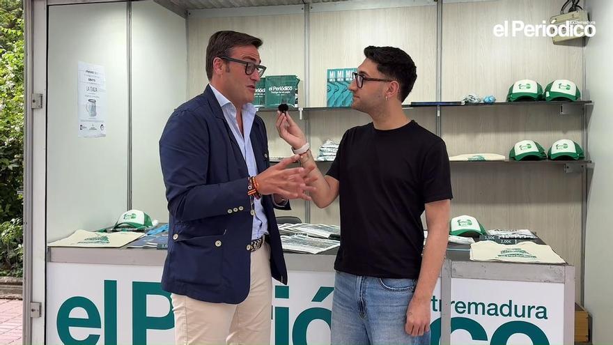 Vídeo | Entrevista a Jorge Suárez, concejal de Cultura, en la Feria del Libro de Cáceres