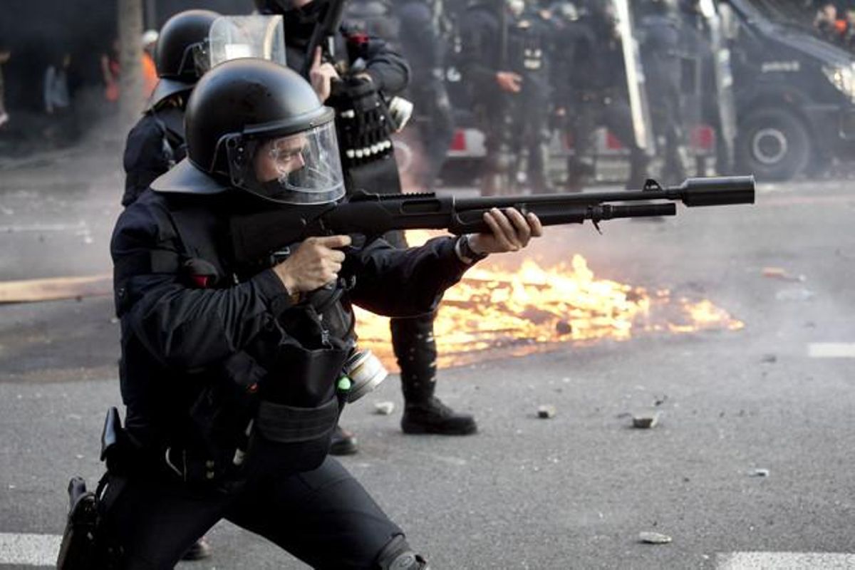 Els incidents del 29-M, vistos per Miquel Monfort.