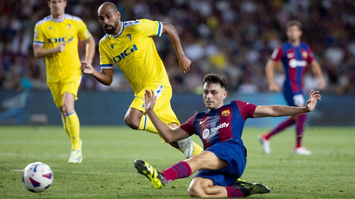 Gol de Pedri ante el Cádiz