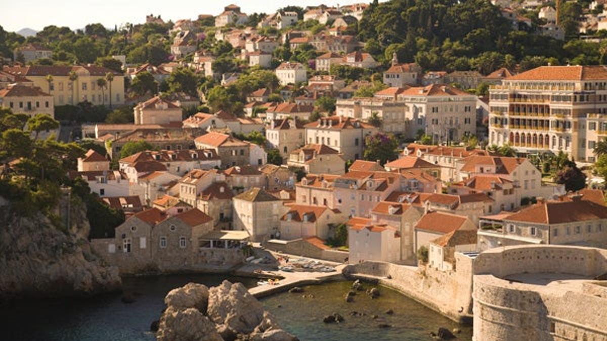 Vista de la ciudad amurallada de Dubrovnik.