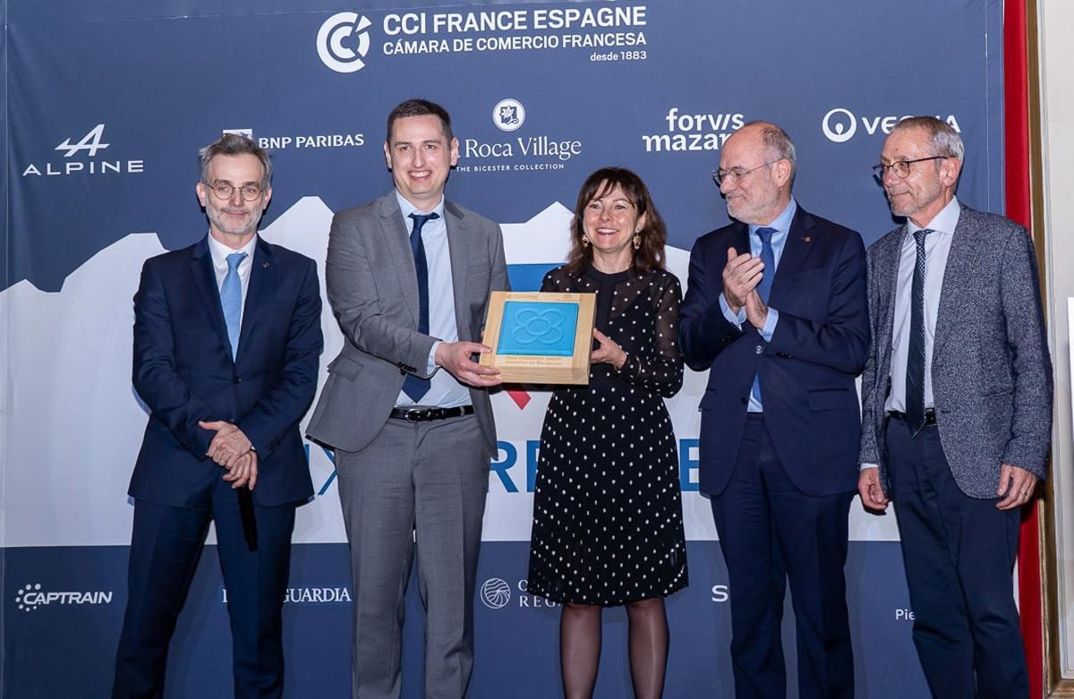 Lliurament del guardó a l'hospital de Cerdanya.