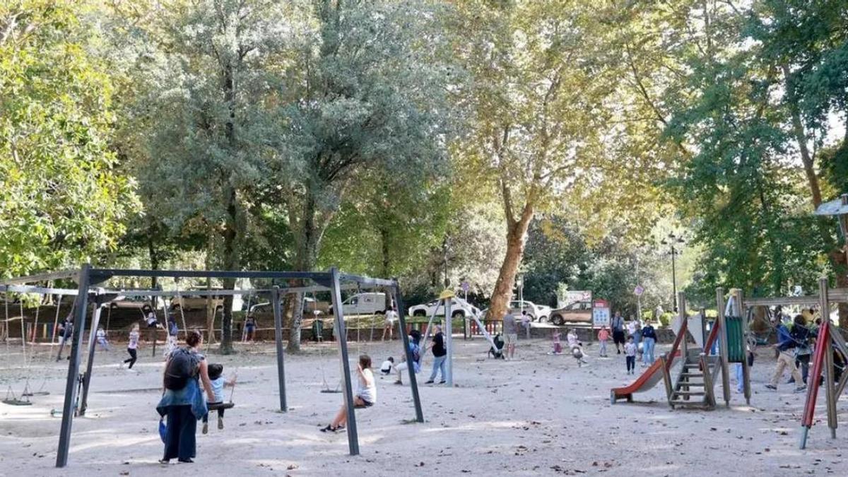 Parque infantil de Castrelos, el más grande de la ciudad.