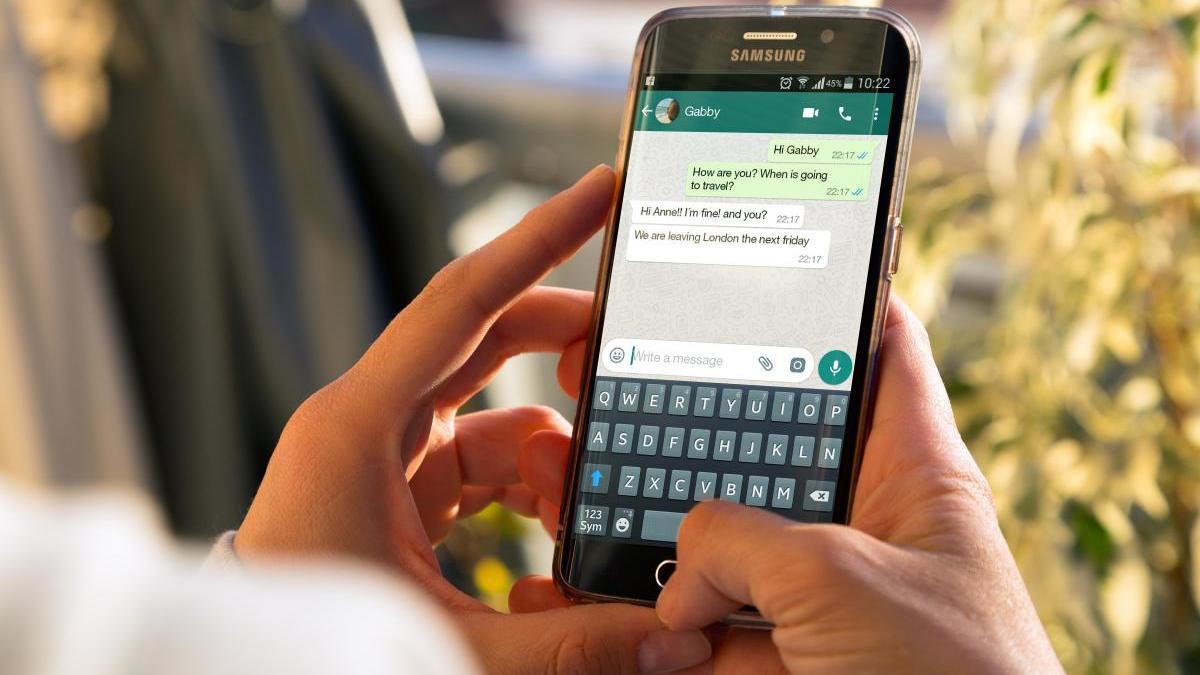 A user uses WhatsApp A user uses WhatsApp