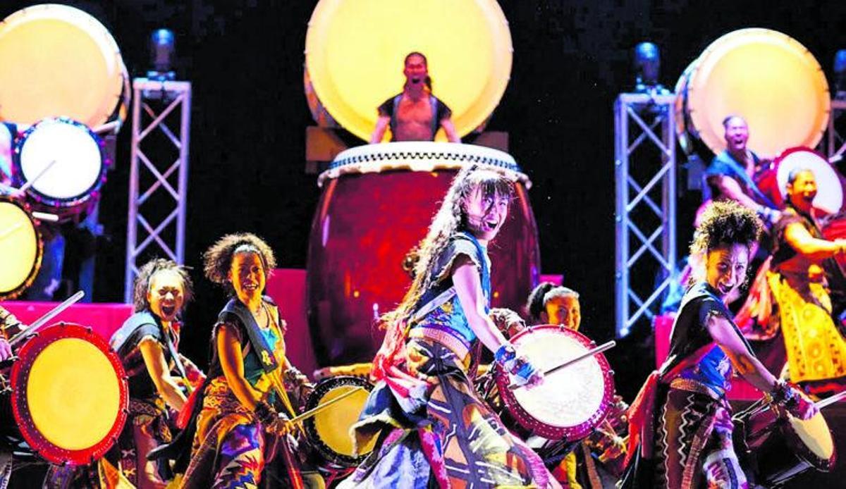 Yamato, The Drummers of Japan, que actúa esta noche en San Javier, presenta por primera vez en España su nuevo espectáculo.           | L.O.