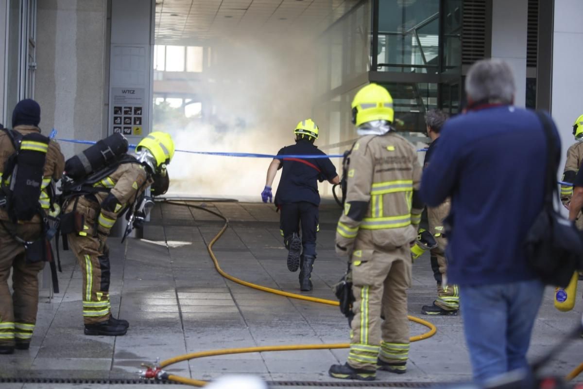 Incendio en el WTC de Zaragoza