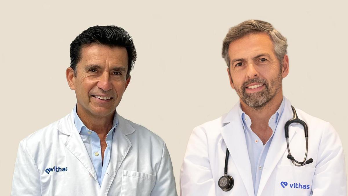 Alberto Cuevas y Gustavo de Luiz, del Hospital Vithas Xanit Internacional