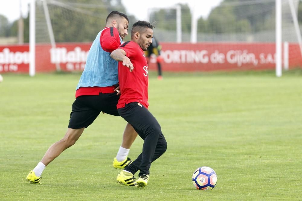 Entrenamiento del Sporting de Gijón