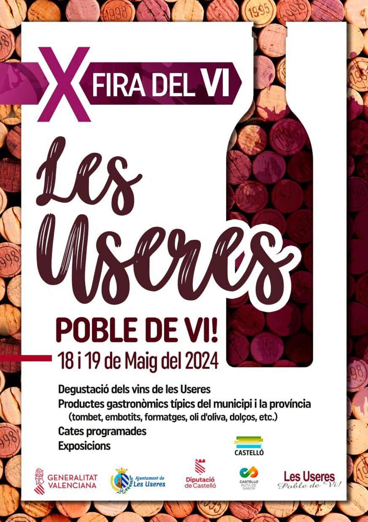 Cartel de la 10ª edición de la Fira del Vi.