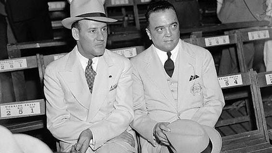 Clyde Tolson y Edgar Hoover, juntos como casi siempre.