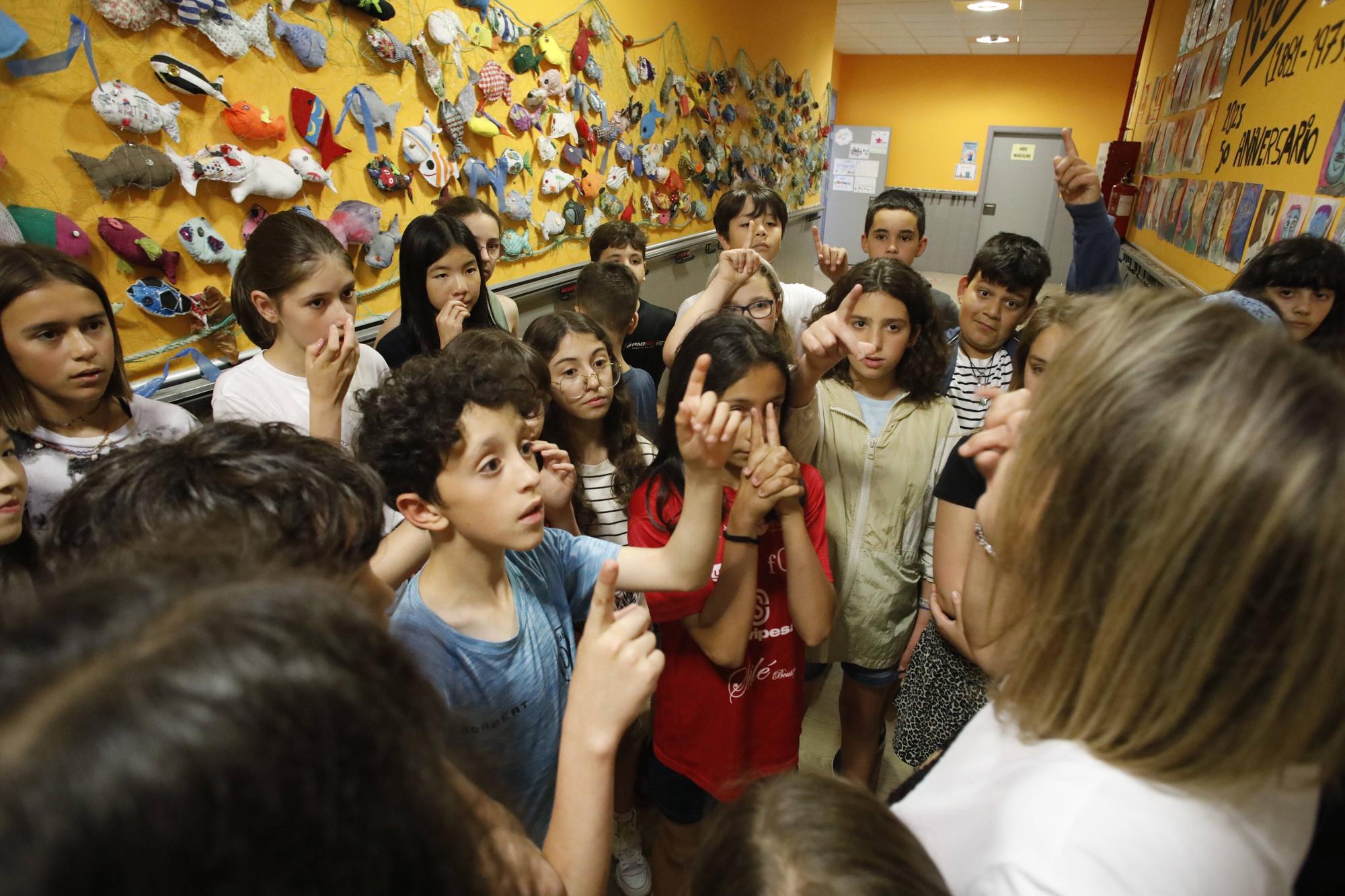 En imágenes: El colegio Jovellanos de Gijón conquista Europa con su proyecto "La mar de peces"