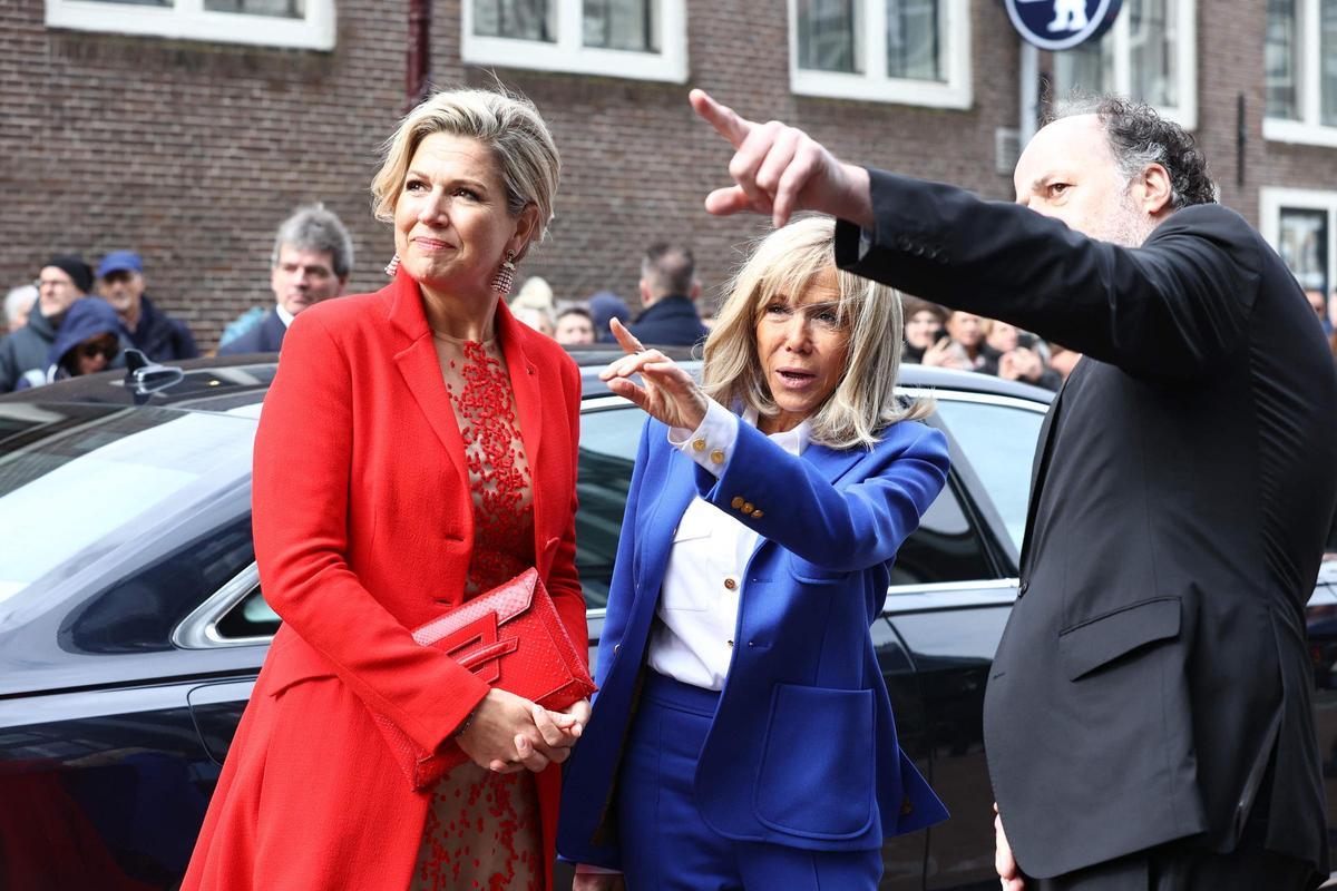 Máxima de Holanda y Brigitte Macron, juntas en un acto por la salud mental