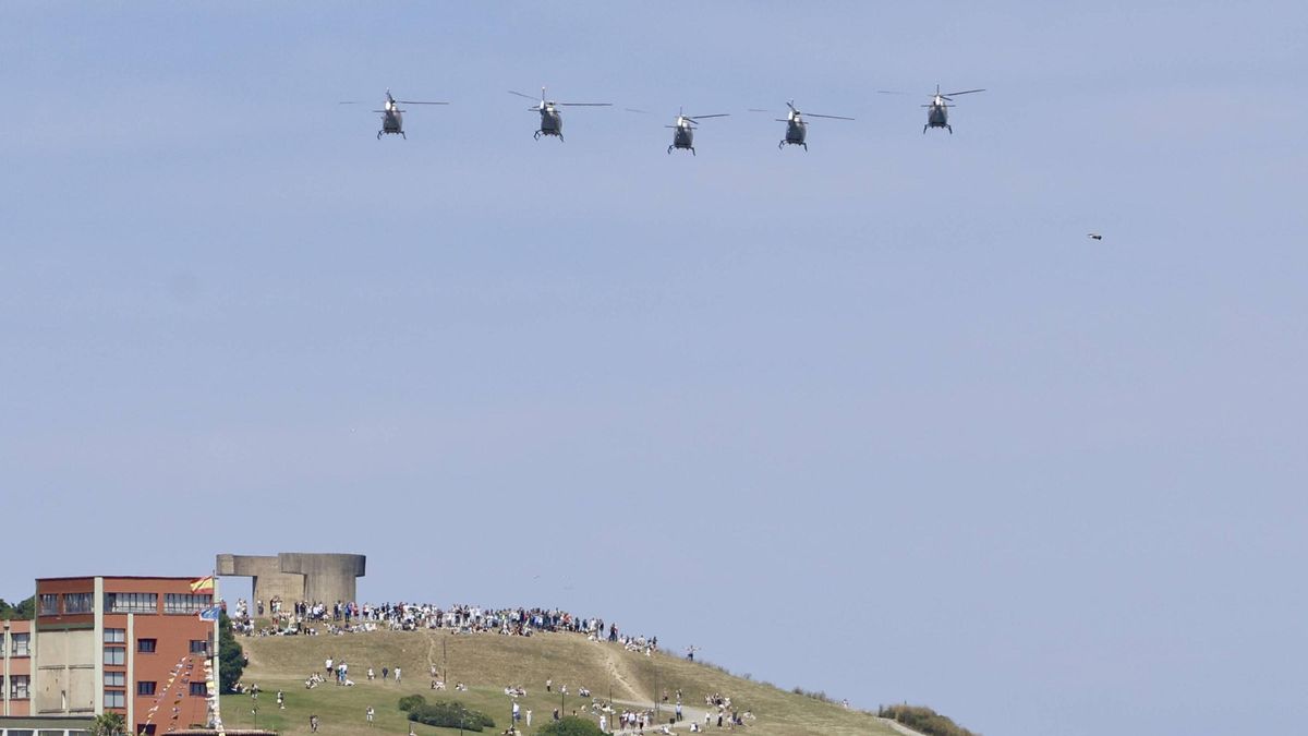 Arrancan los ensayos del Festival Aéreo de Gijón (en imágenes)