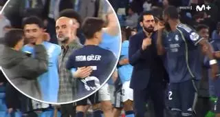 Guardiola se las tuvo con Rüdiger tras la eliminación: Arbeloa tuvo que llevarse al del Madrid