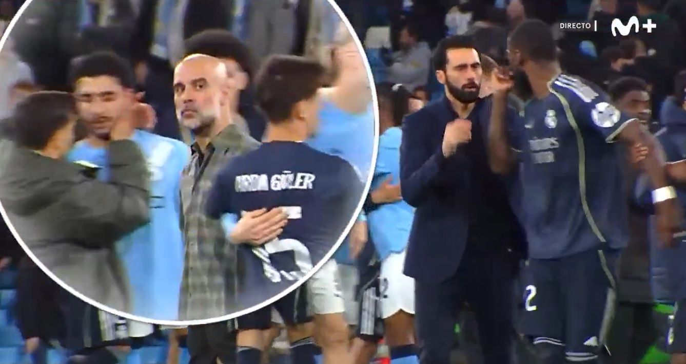 Guardiola se las tuvo con Rüdiger tras la eliminación: Arbeloa tuvo que llevarse al del Madrid