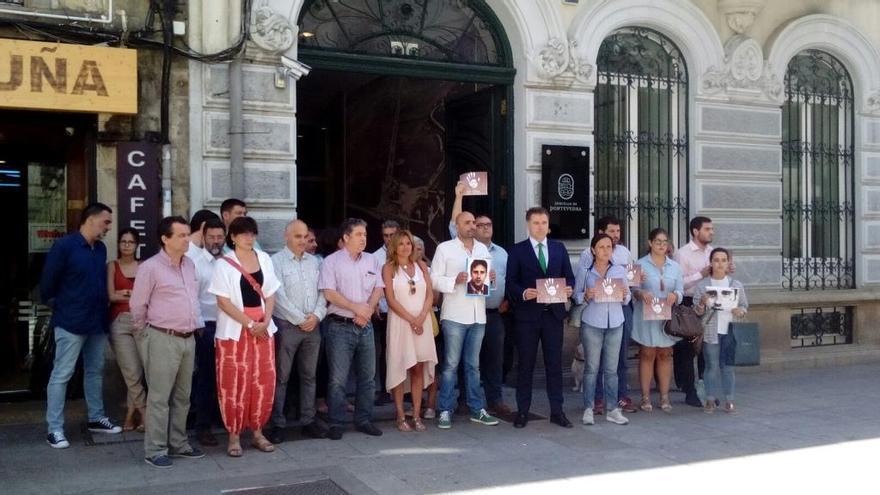 Concentración esta mañana en Pontevedra