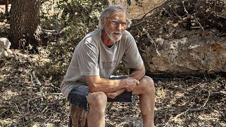 Biel Majoral, en su propiedad de Algaida.