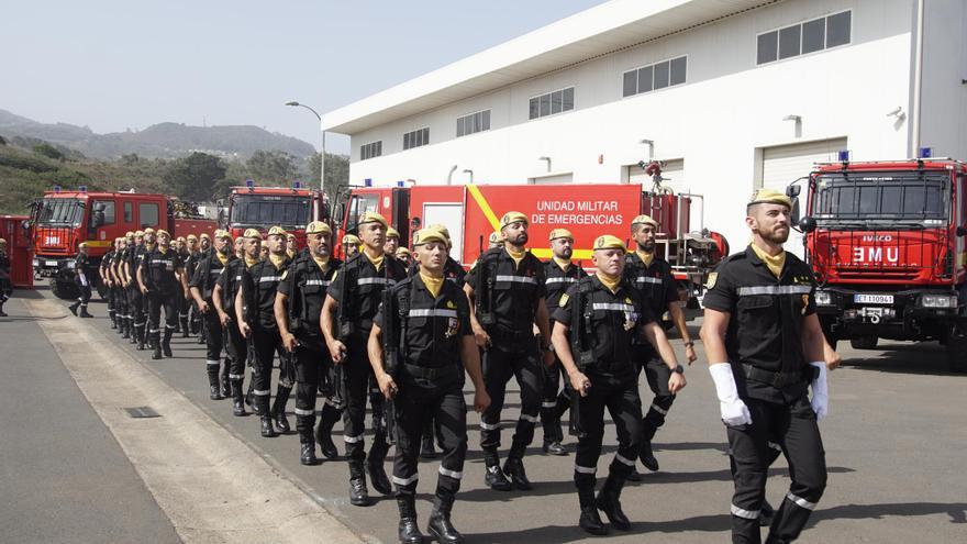 La UME cumple 18 años velando por la defensa de Canarias en las grandes emergencias