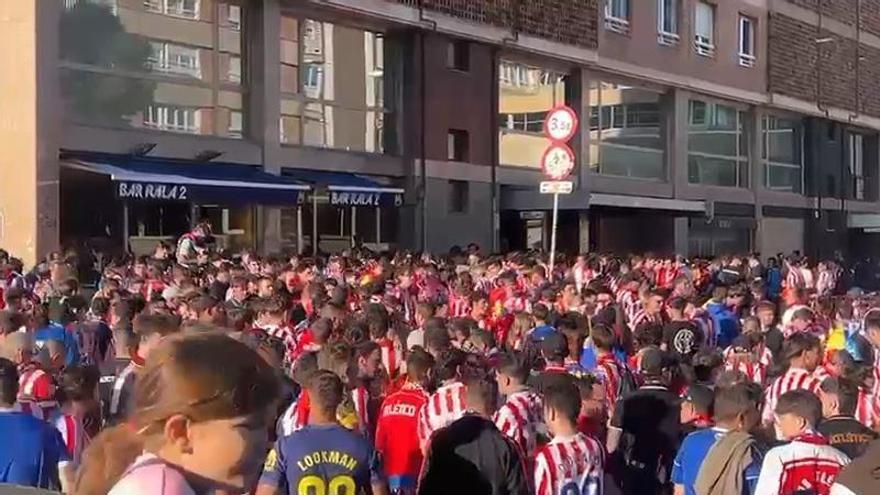 Cánticos de "Musulmán el que no bote" entre algunos aficionados del Atlético de Madrid