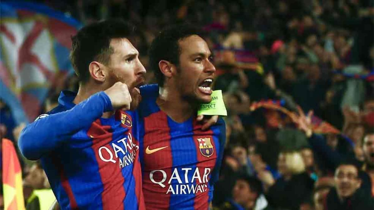 Messi y Neymar, eufóricos tras la remontada ante el PSG: ¿se repetirá la imagen este miércoles?