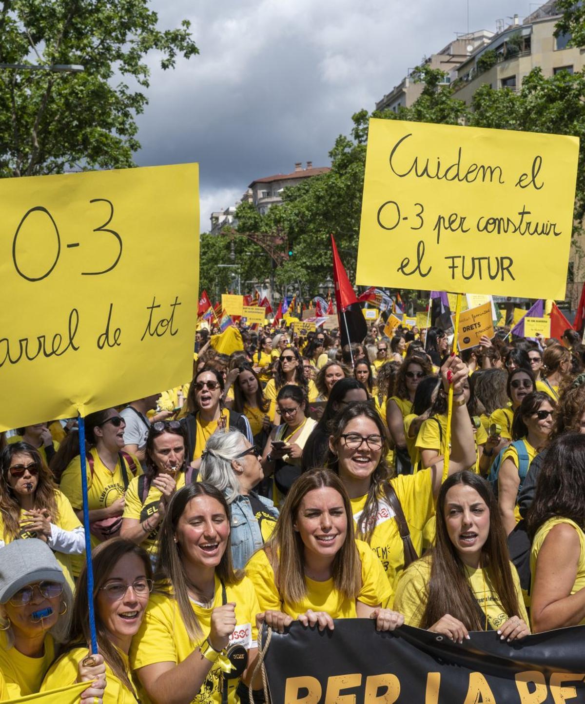 Comença el calendari de 17 dies de vagues en educació infantil