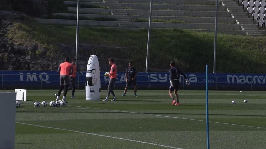 Último entrenamiento de la Real Sociedad antes del derbi contra el Alavés
